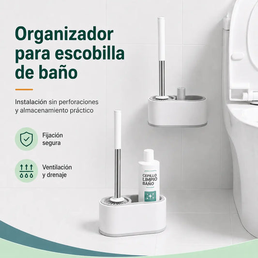 Escobilla para Inodoro con Compartimiento Brio