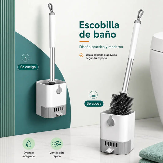 Escobilla para Inodoro Klin con Cerdas de Silicona