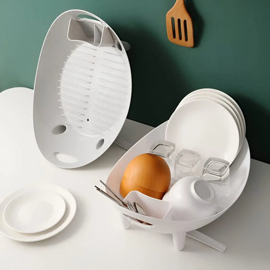 Escurridor De Platos Con Drenaje Minimalista