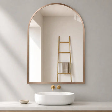 Espejo de Baño Modelo Arco con Marco de Aluminio