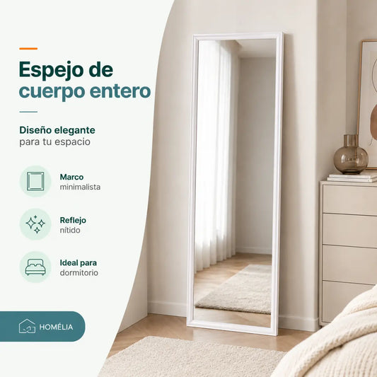 Espejo de Cuerpo Entero Blanco