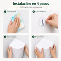 Instalación paso a paso del organizador esquinero de pared con sistema adhesivo sin perforar