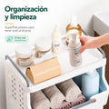 Organizador vertical con canastas removibles para guardar juguetes, ropa y accesorios fácilmente