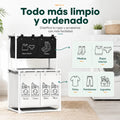 Clasificador de ropa con compartimentos para separar medias, ropa interior y diferentes tipos de prendas