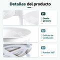 Organizador de 5 niveles con canastas desmontables, estructura vertical y diseño práctico