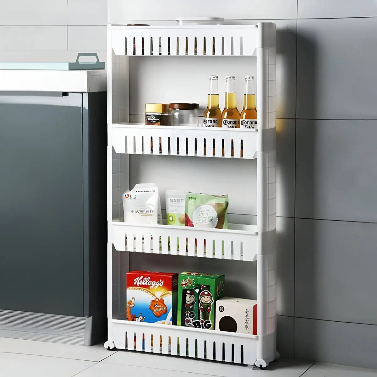 Estante Organizador Lineal Compacto De 4 Niveles