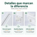 Detalles del contenedor hermético para alimentos con diseño compacto, cierre práctico y acabado funcional