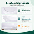 Frutero de 3 niveles con bandejas desmontables, estructura estable y diseño práctico