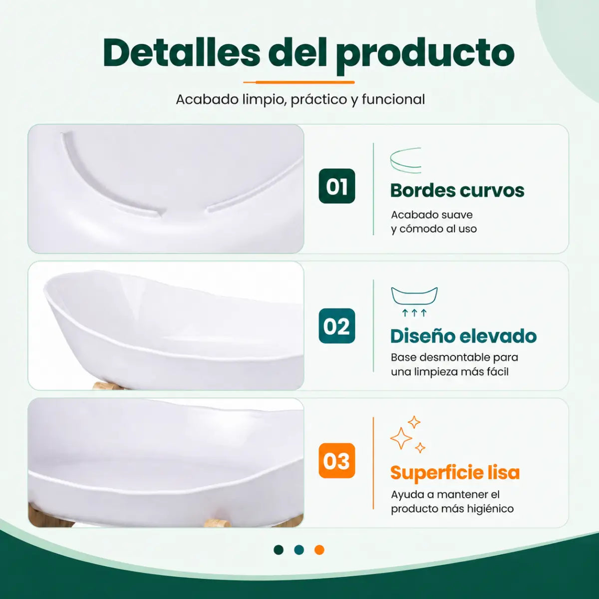 Frutero de 3 niveles con bandejas desmontables, estructura estable y diseño práctico