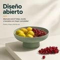 Frutero de diseño abierto y amplio para almacenar manzanas, uvas y otras frutas