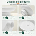 Detalles del frutero con recipiente amplio, bordes redondeados y base estable