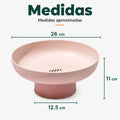 Medidas del frutero con base desmontable y diseño elevado para mesa o cocina