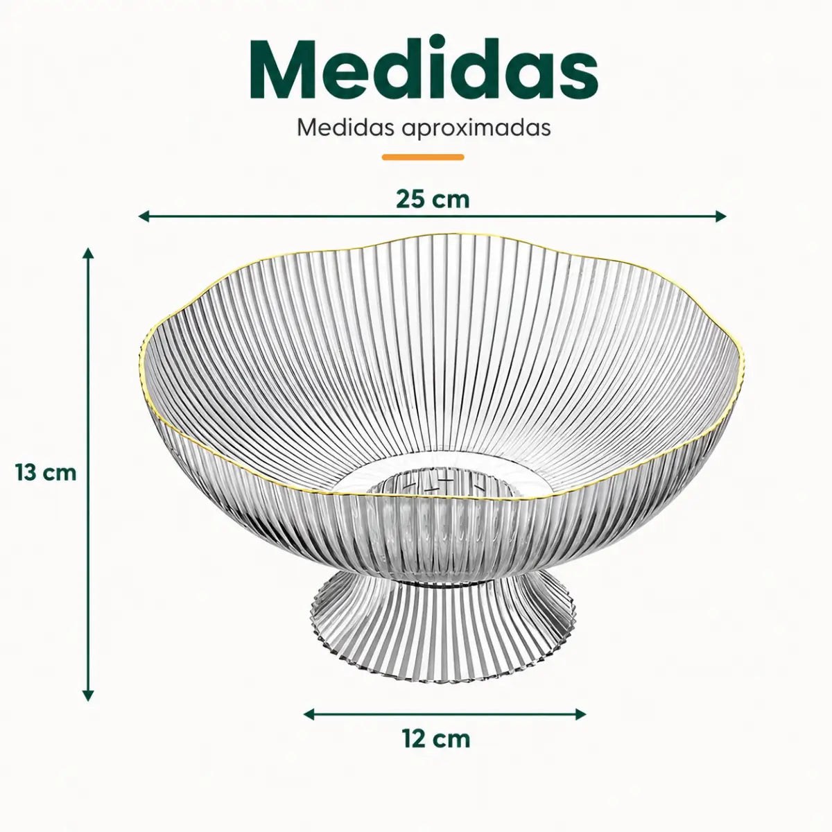 Medidas del frutero con drenaje 2 en 1 y diseño elevado para frutas