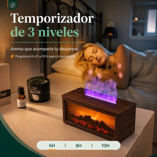 Humidificador Decorativo Efecto Chimenea