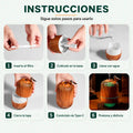 Instrucciones de uso del humidificador decorativo con vapor y luz LED