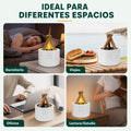 Difusor decorativo con efecto llama LED para dormitorio, sala, oficina y otros espacios