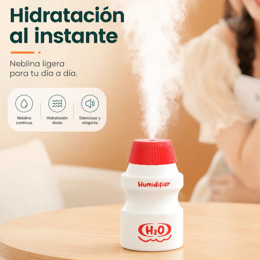 Humidificador con efecto llama y salida de vapor para crear un ambiente relajante