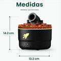 Humidificador con cañón de niebla de aproximadamente 19.2 cm de ancho y 14.2 cm de alto