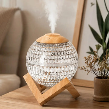 Humidificador de Aire Esfera de Cristal con Luces LED