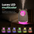 Humidificador decorativo con luces LED multicolor para crear un ambiente cálido y relajante