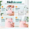 Humidificador portátil fácil de usar con controles prácticos para la salida de vapor y luz