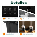 Humidificador decorativo con múltiples salidas de vapor, controles integrados y diseño moderno