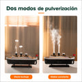 Humidificador con diferentes modos de pulverización para controlar la salida de vapor