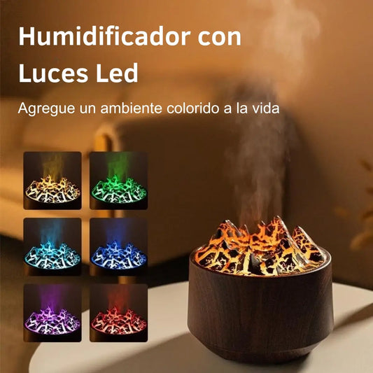 Humidificador Flame Mountain con Luces RGB