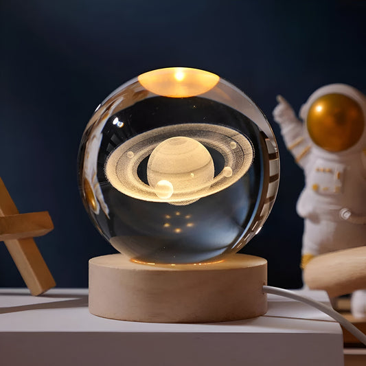 Lampara Led Esfera Diseño 3D Con Luz