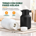 Termo con doble pared aislada para conservar la temperatura de bebidas frías y calientes
