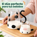 Jarra con diseño de vaca ideal para servir leche, jugos y otras bebidas