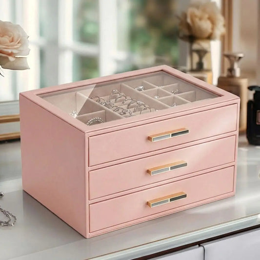 Joyero Organizador de 3 Divisiones Tamara