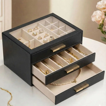 Joyero Organizador de 3 Divisiones Tamara