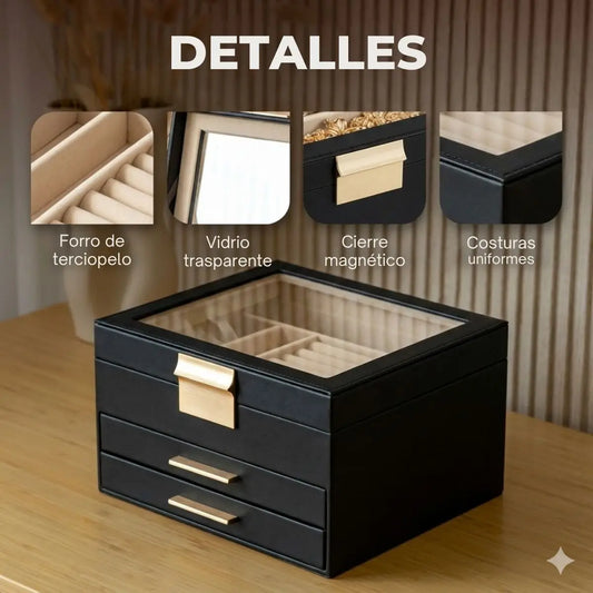 Joyero Organizador con Doble Cajón Selena