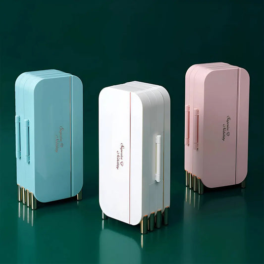 Joyero De 4 Capas Plegable Con Espejo