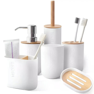 Juego De Baño De 6 Piezas Modelo Minimalista
