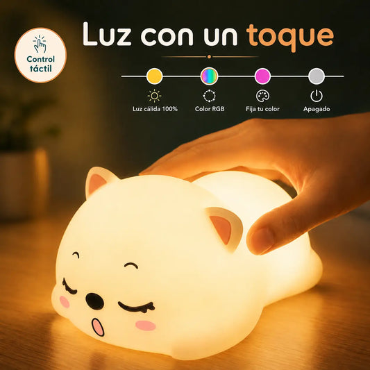 Lámpara de Silicona Modelo Gato