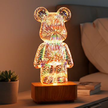 Lámpara Luz Led RGB Modelo Oso Infinito