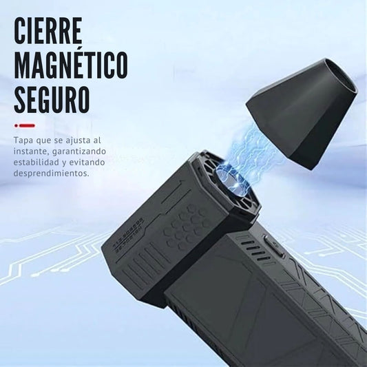 Mini Soplador Portátil con Linterna LED Inferior y Carga Tipo C