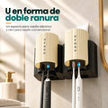 Organizador de baño de pared con instalación adhesiva fácil y sin perforar