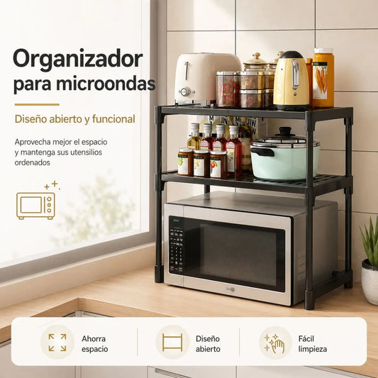 Organizador sobre Microondas de 2 Niveles
