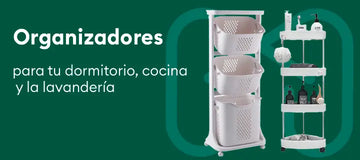 Organizadores prácticos para dormitorio, cocina y lavandería