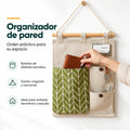 Bolsillero de pared con varios compartimentos para ordenar lápices, papeles y objetos pequeños
