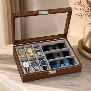Porta Relojes y Gafas con Tapa Transparente K771