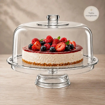 Porta Torta de Vidrio Multiuso