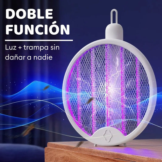 Raqueta Mata Mosquitos Eléctrica Recargable 2 en 1