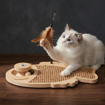 Rascador para Gato con Juguete Colgante