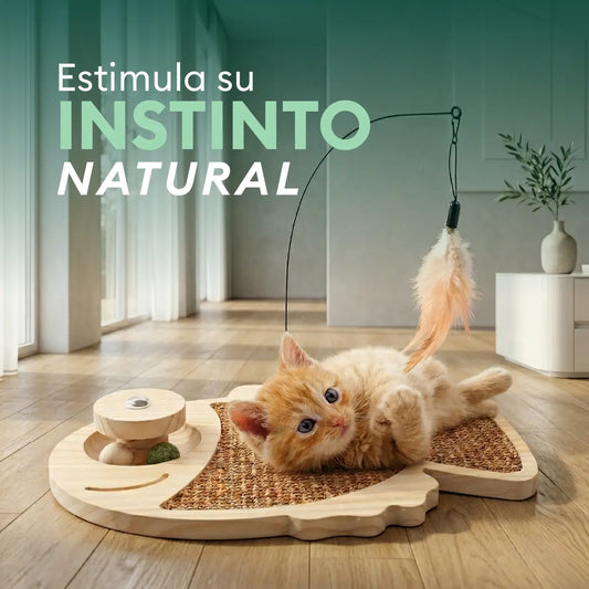 Rascador para Gato con Juguete Colgante