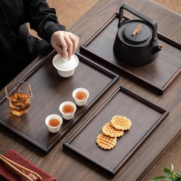 Set de 3 Bandejas Decorativas de Madera Element