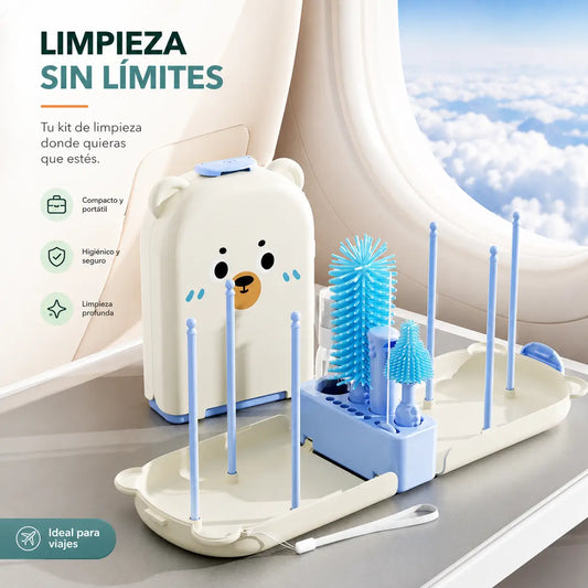 Set de Cepillos Para Biberón Portátil Nubi